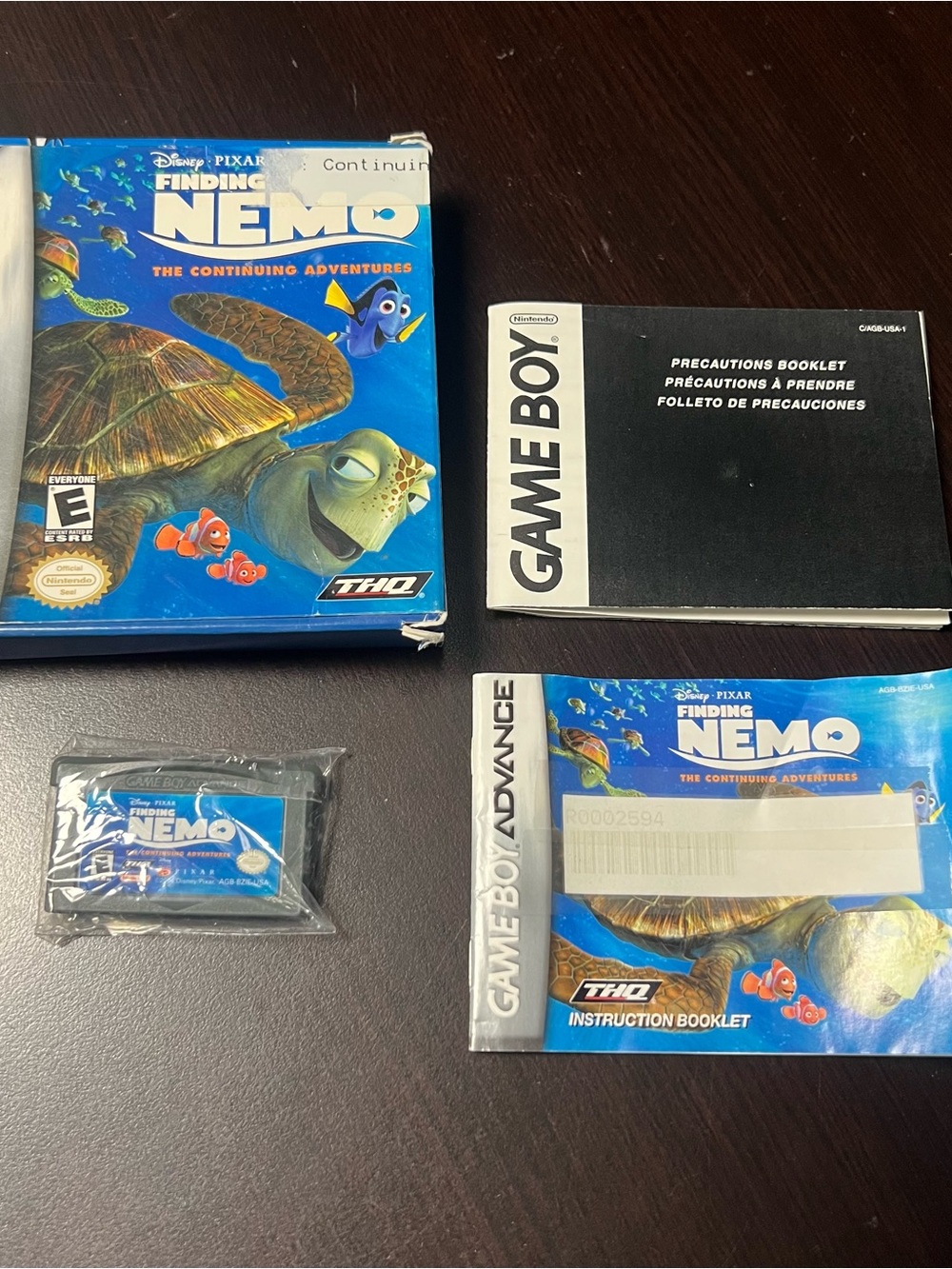 Finding Nemo Nintendo Gameboy Advance CIB